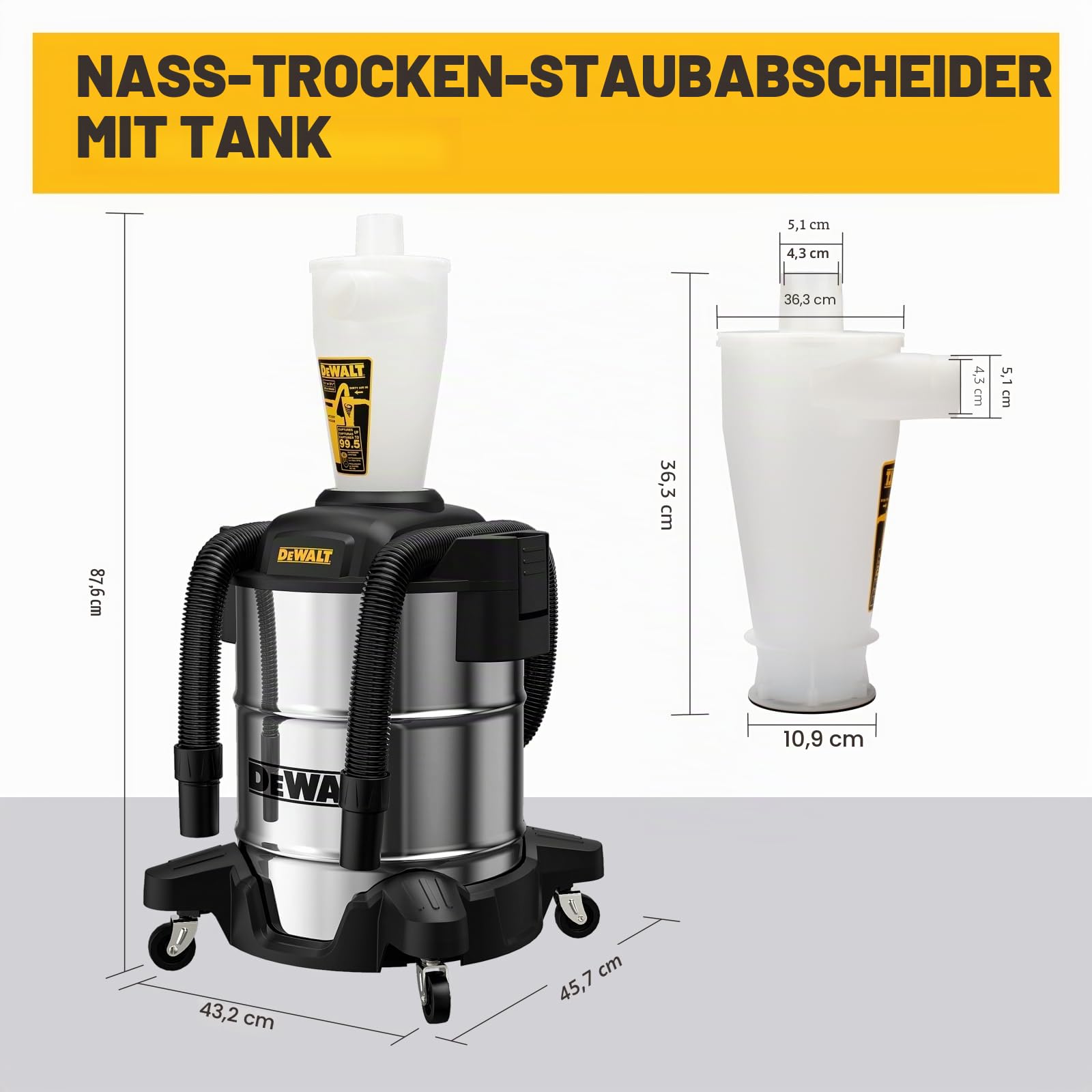 Dewalt Cyclone Dust Collector Dxvcs003 Concrete Cartridge
