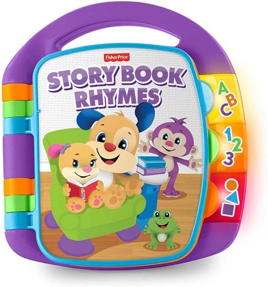 Fisher-Price Aprender e Brincar Brinquedo para Bebês Livro de Rimas para crianças a partir de 6 meses Menor preço em Fisher-Price Aprender e Brincar Brinquedo para Bebês Livro de Rimas para crianças a partir de 6 meses