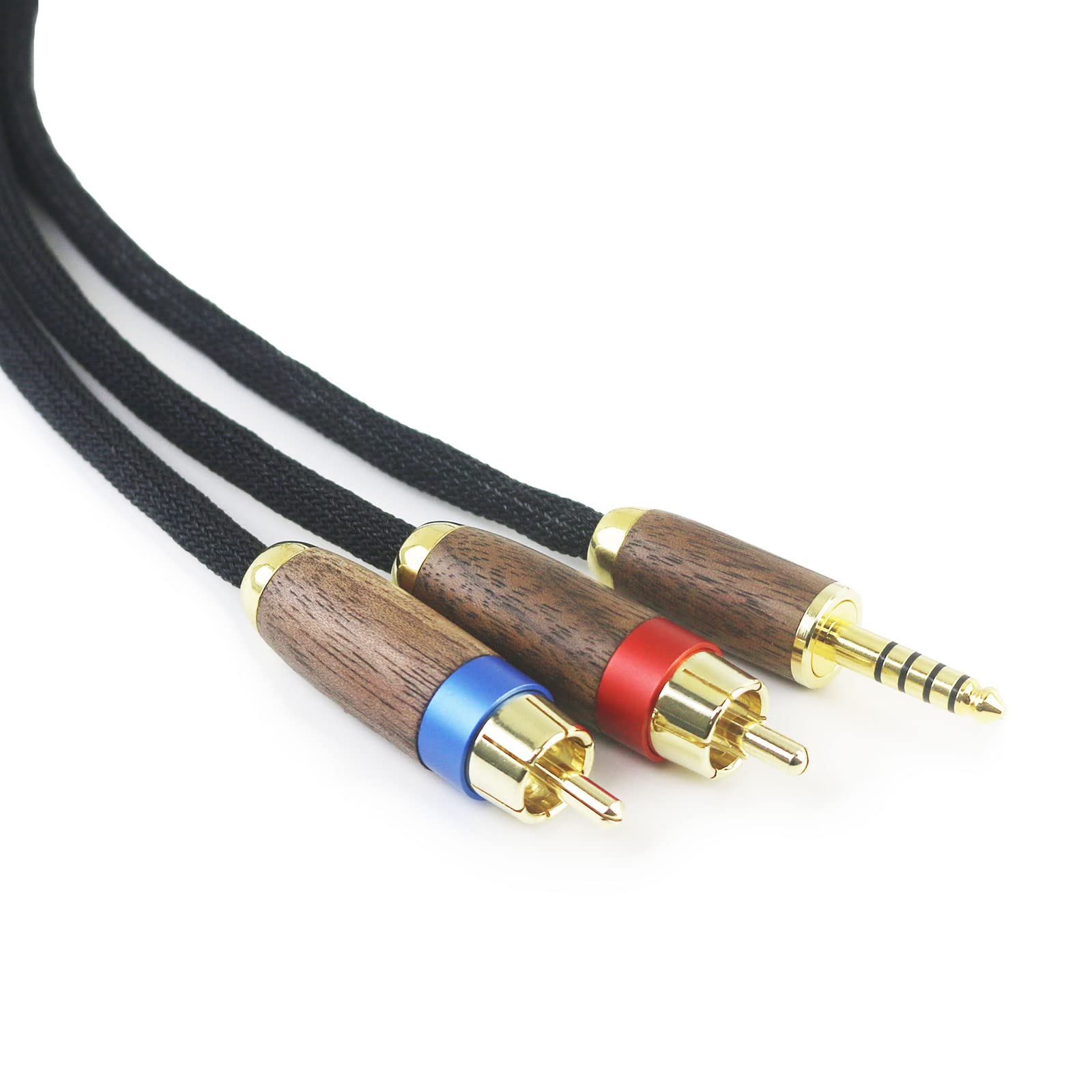 Amazon | NewFantasia 4.4mm バランスオス - 2 RCAオスオーディオ