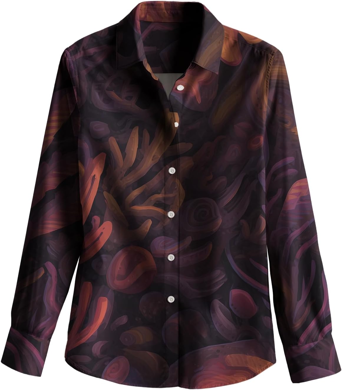 Retro Western Button Up Shirts for Women Oversized Shirts for Women Fall Blouses Ha...