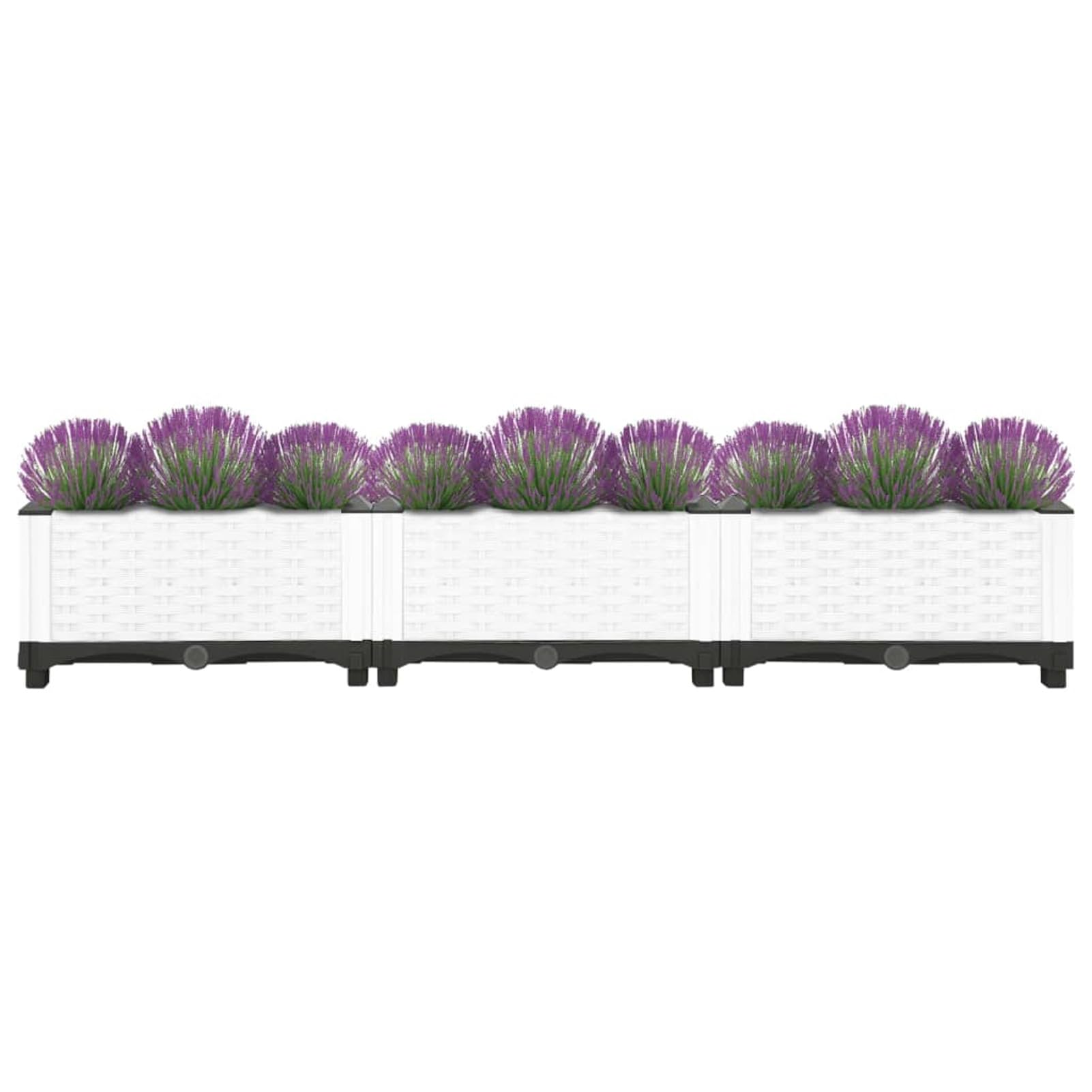 ZEYUAN Arriate, Mesa De Cultivo, Huerto Urbano Terraza, Jardineras Exterior, Maceteros Exterior, Jardinera Balcon, Polipropileno 120x40x23 cm