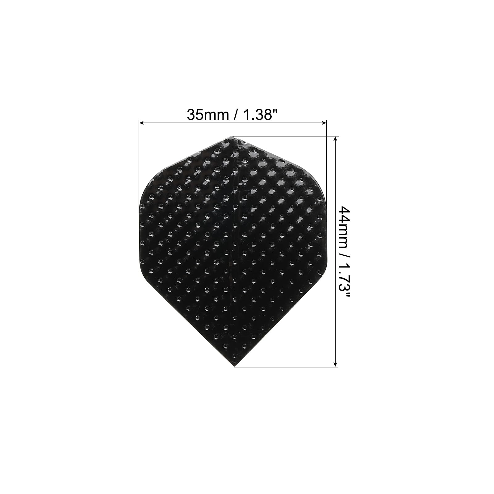 PATIKIL Slim Dart Flights, 5 Pack Aluminum Foil Unique Design Dart Accessories for Steel Tip Dart and Soft Tip Darts, Black