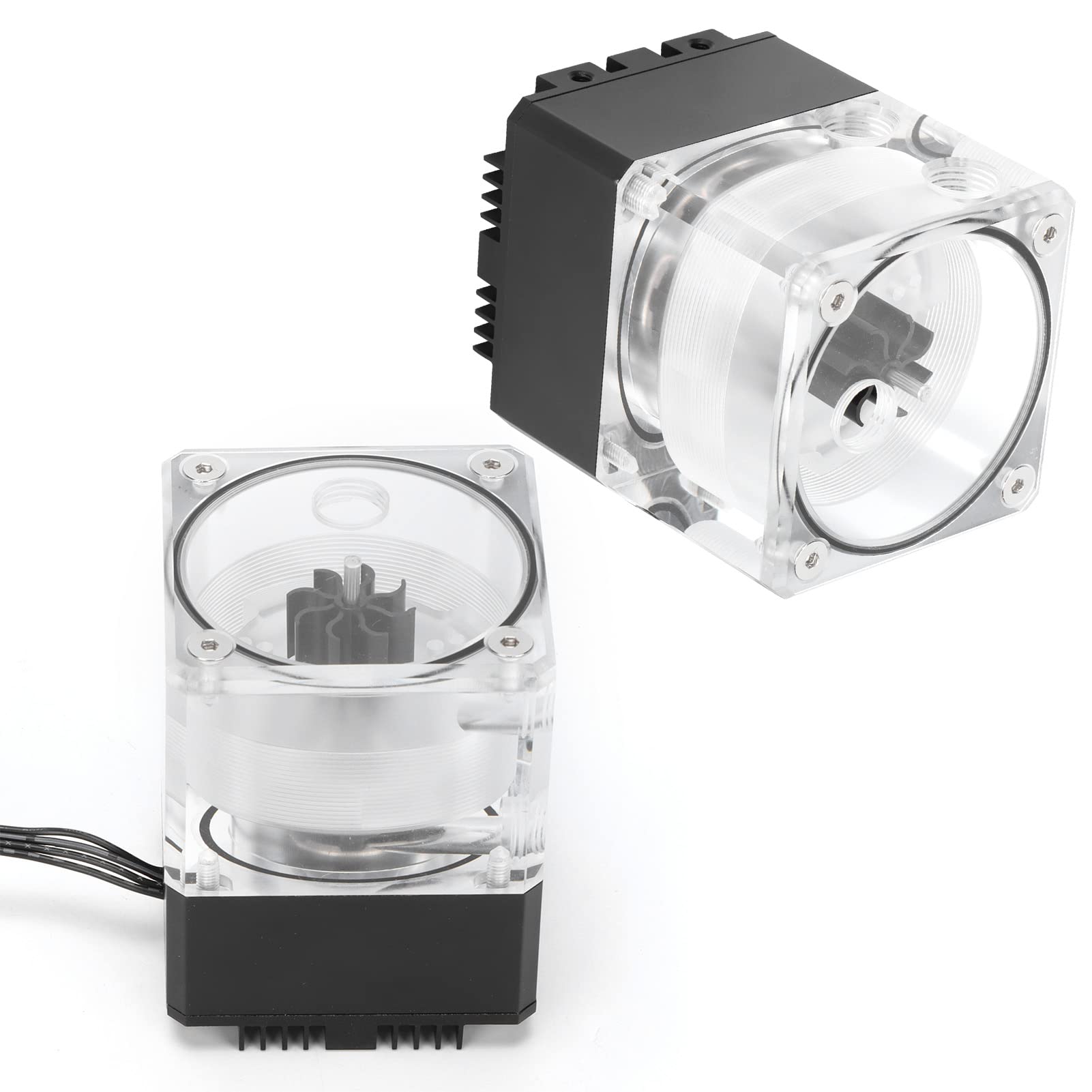 Indicador de Caudal Duradero de Refrigeración por Agua para PC para una Disipación Eficiente del Calor para Jugadores Aleación de Aluminio + Acrílico