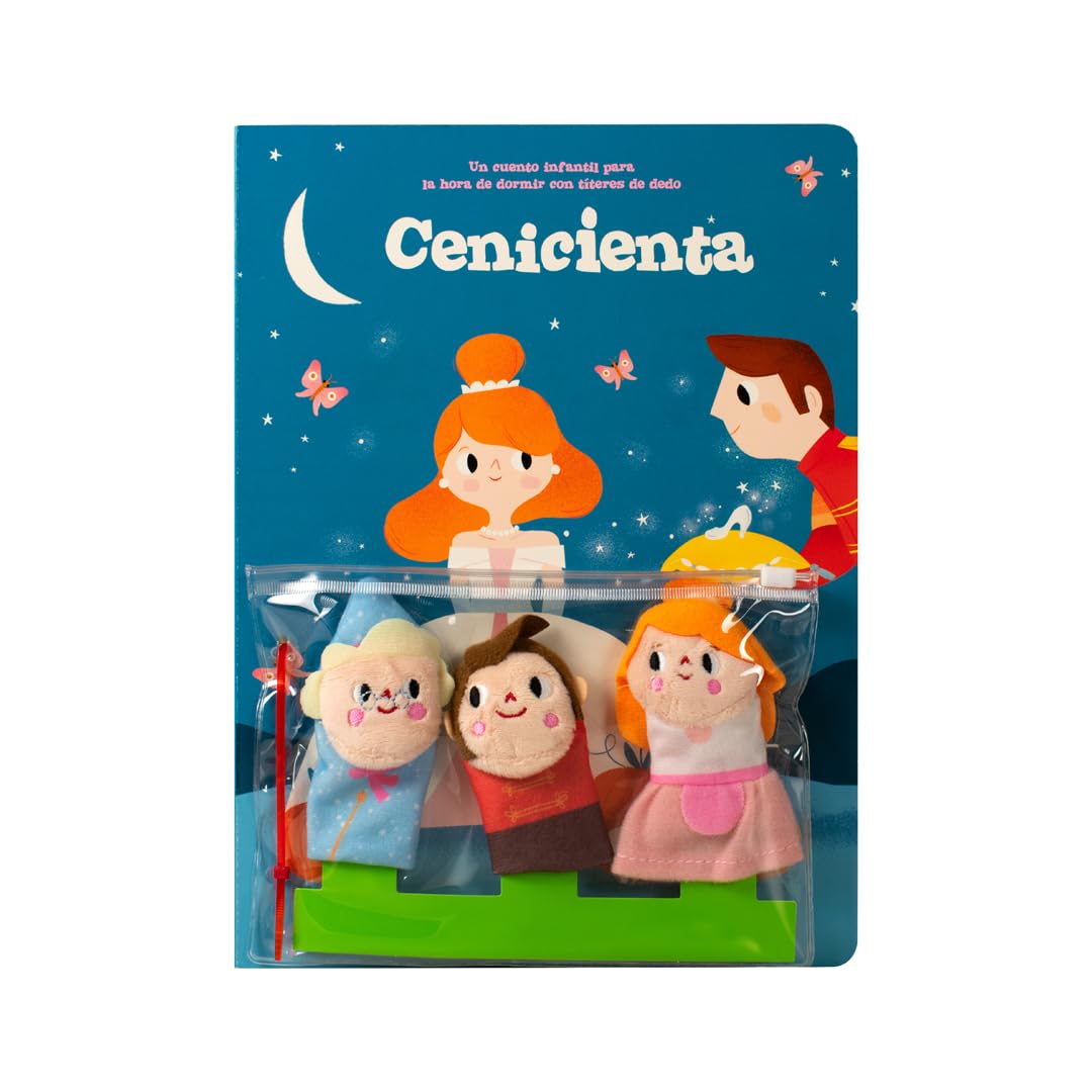 Un cuento infantil para la hora de dormir con titeres de dedo: Cenicienta