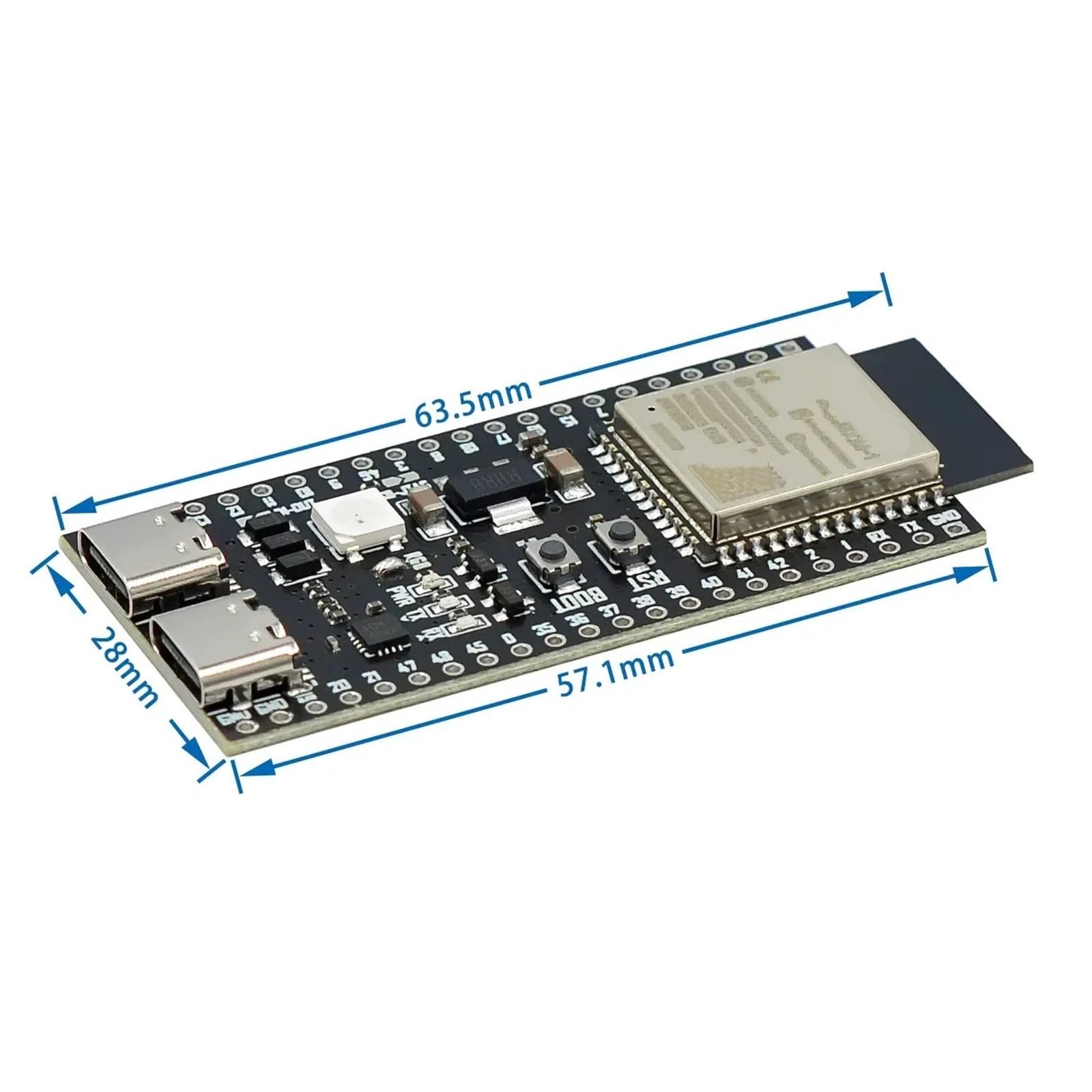 ESP32-S3-DevKitC-1 ESP32-S3 WiFi Bluetooth płyta rozwojowa BLE 5.0 Mesh ESP32 moduł bezprzewodowy N16R8 N8R8 N8R2 (spawanie N16R8)
