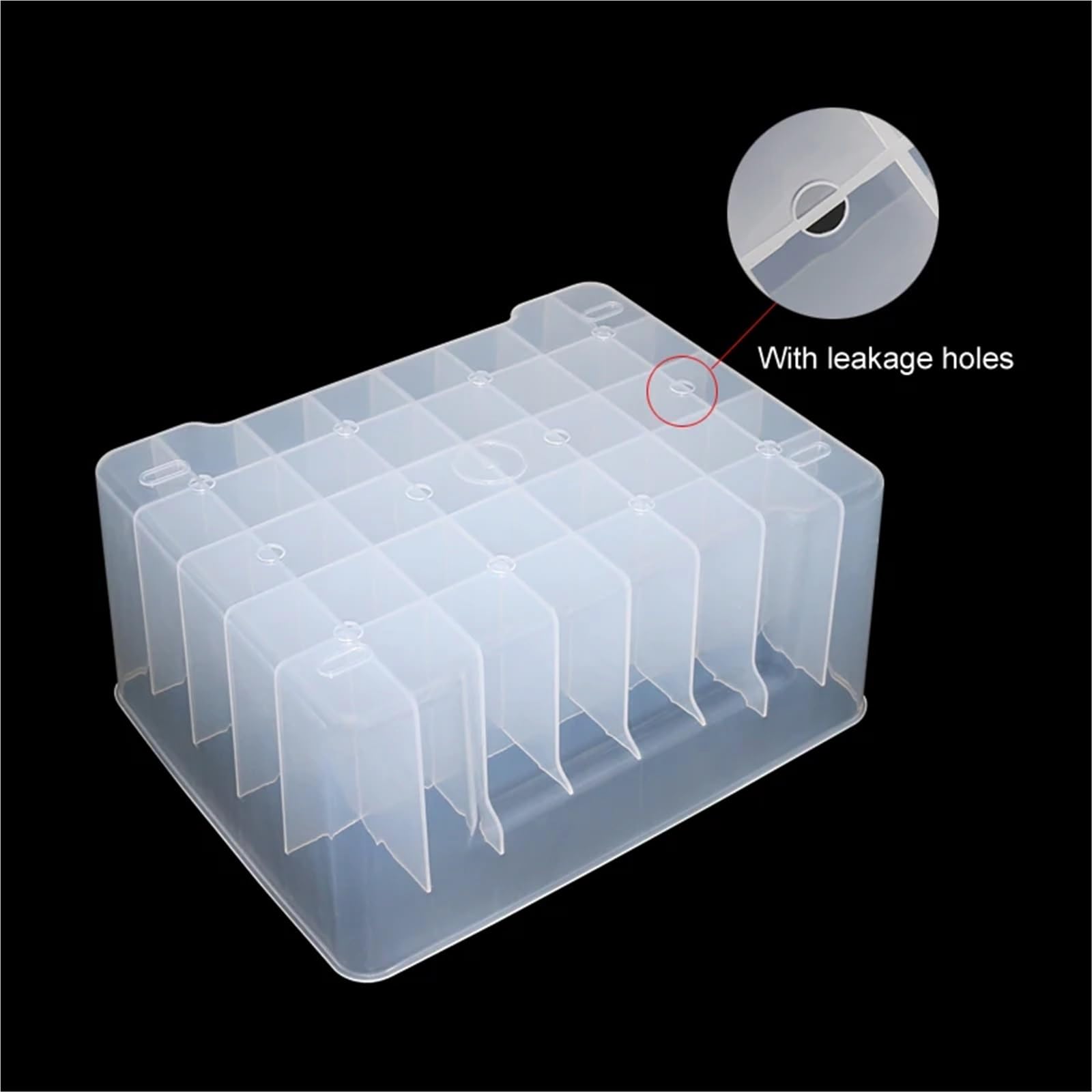 40 Griglie in plastica for Attrezzatura da Pesca, Scatola for riporre Gli Attrezzi, Foderata for Calamari, Contenitore for Esche rigide, Custodia for Mare per Esche da Pesca