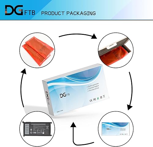 Miniatura 8 de DGTech WDX0R - Batería de repuesto para laptop Dell para Inspiron 15 5565 5567 5568 5578 7560 7570 7579 7569 13 5368 5378 7378 7378 17 5765 577