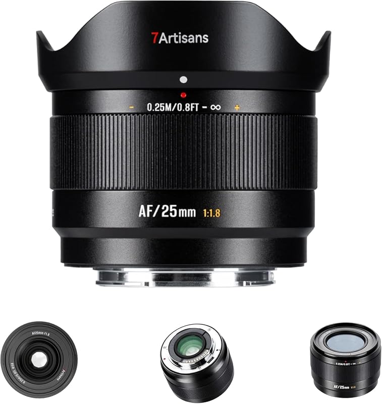 AF 50mm f/1.8 Auto Focus APS-C Prime Lens for Fuji X Mount, 178g Lightweight STM Lens with Face/Eye AF, Large Aperture for Portrait & Street Photography