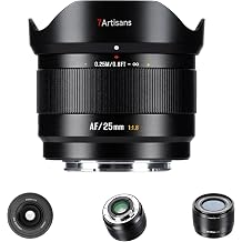 7artisans AF 25mm f/1.8 Auto Focus APS-C Prime Lens for Fuji FX-Mount, 178g Lightweight STM Lens with Face/Eye AF, Large Aperture for Portrait & Street Photography