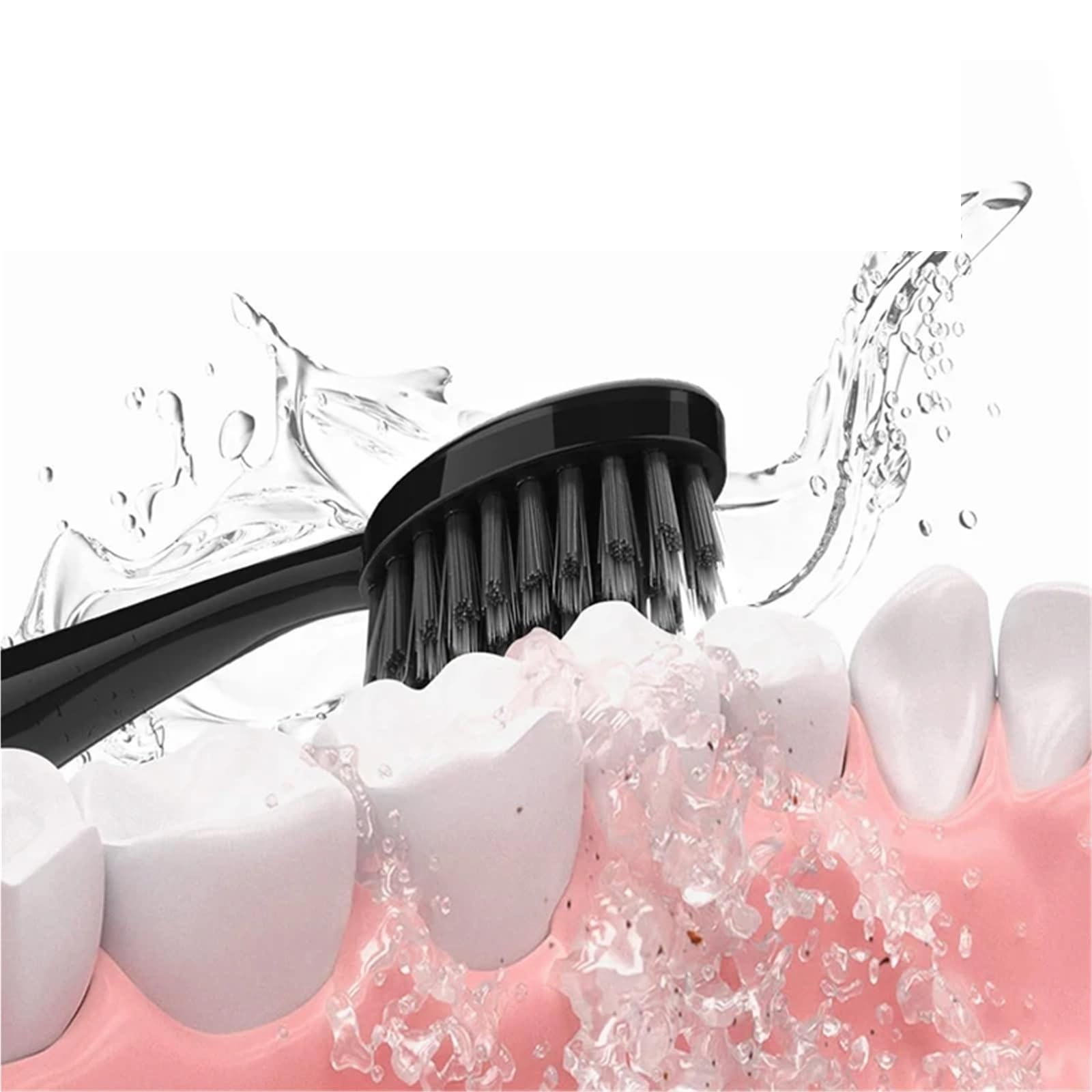 Compatibile con testine Burst Seago 10PCS | Testine di ricambio in carbone di bambù for spazzolini da denti for adulti S9.(20pcs)