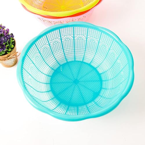 Miniatura 5 de 4 unids de plástico Lavabo de lavado de arroz multifuncional Frutas y verduras Colador herramienta de cocina para lavado de arroz Amasar Masa