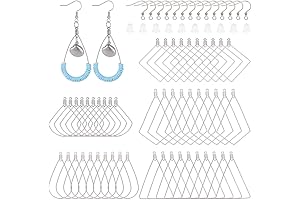 UNICRAFTALE Stainless Steel Hollow Open Hoop Earrings for Jewelry Making(180 Pack)