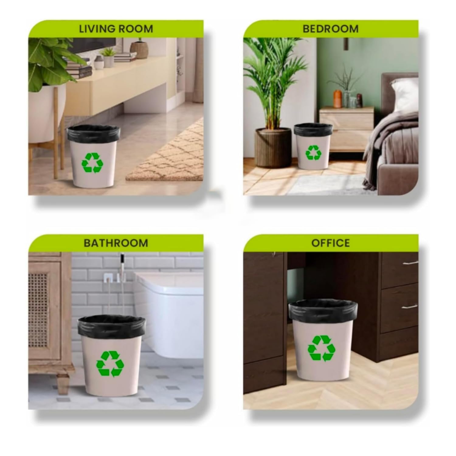 Black Garbage Bags - Leak Proof & Durable -3