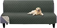 Vista 53 de U-NICE HOME Funda para sillón reclinable, reversible, con correas elásticas, resistente al agua, protege de perros y mascotas, sillón extragrande