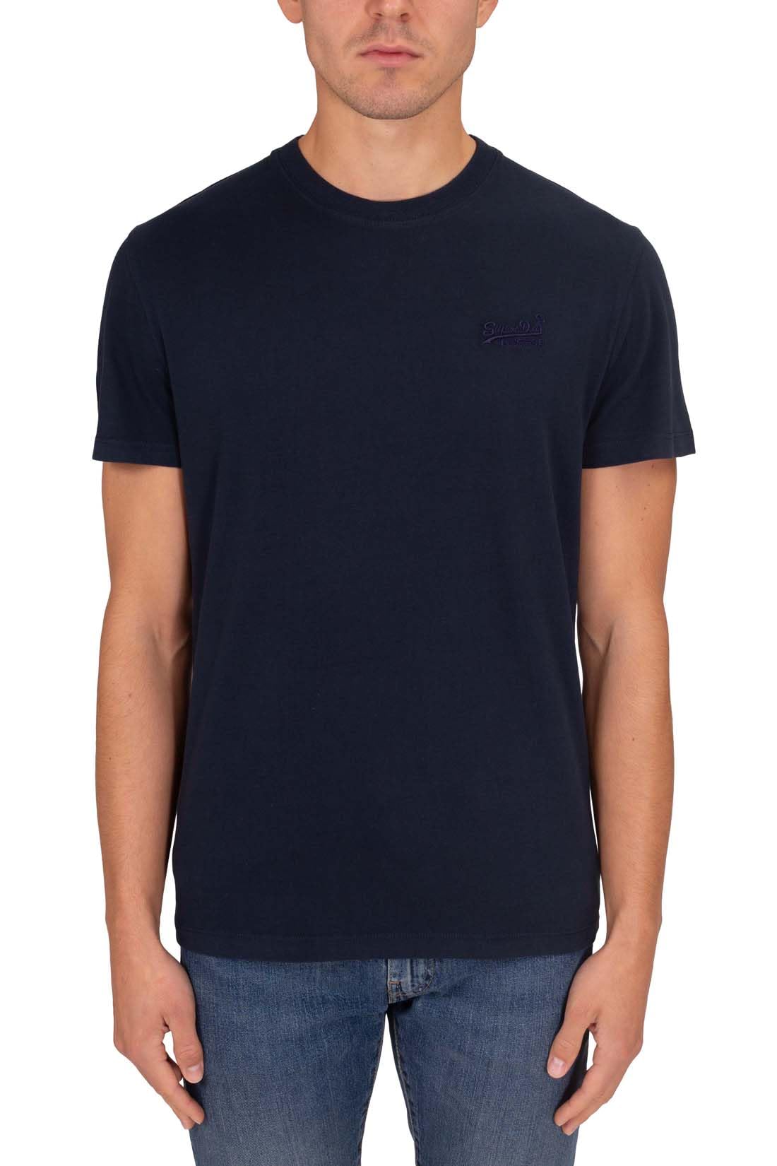 Superdry Men's Vintage Logo Emb Tee T-Shirt, Dark Navy, XL