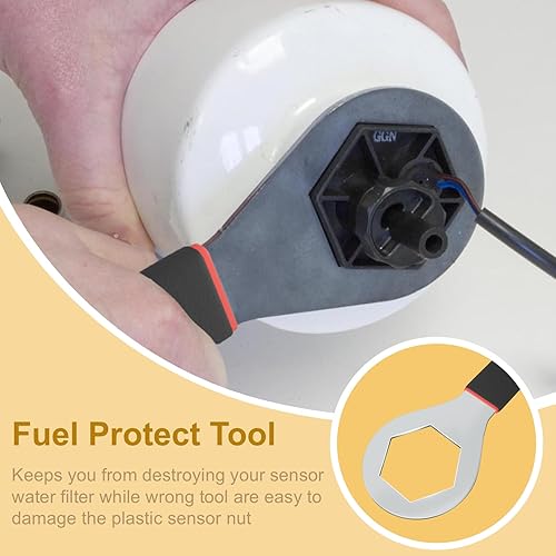 Miniatura 4 de Llave de sensor de agua de 6 puntos para camiones Ram 2013-2017 con motor Cummins de 6.7, llave de filtro de aceite para el filtro de combustible