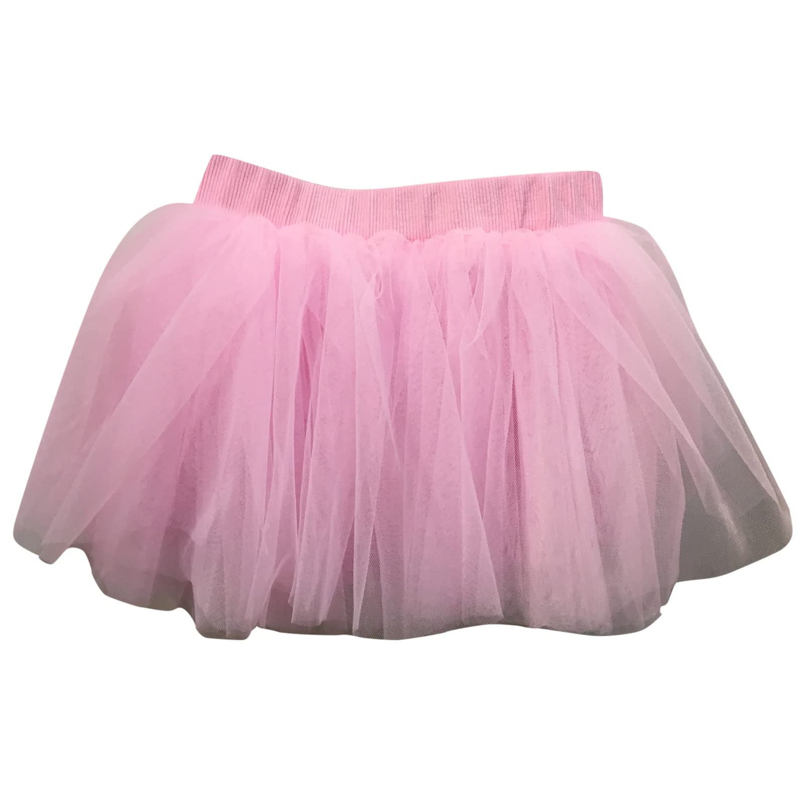 Girls Layered Tutu Tulle Skirt Baby Toddler Girls Elastic Waist Tutu Skirts Princess Skirt Carnival (Pink, 6-12 Months)