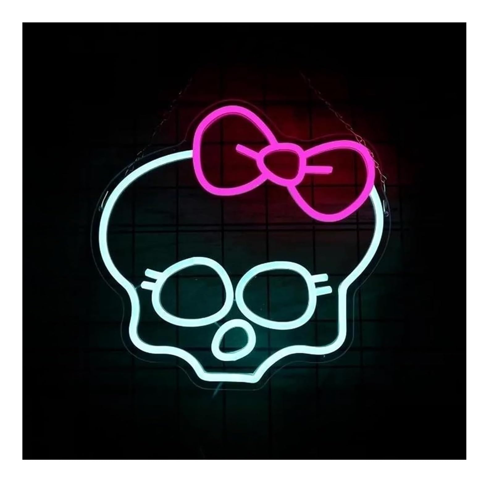 Zynther Neon lamp for neon Sign for Monster Skull, Dimmable Lights, for Wall Decoration