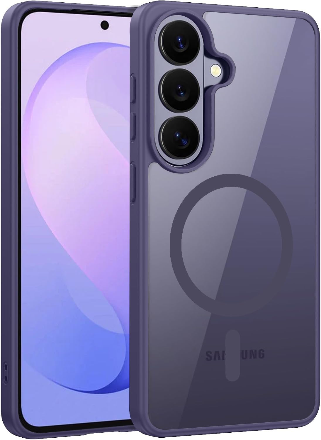 DIZORO Compatible Samsung Galaxy A17 5g Case,Compatible with MagSafe, Non Yellow Military-Grade Drop Protection & Hard PC Back Cover Slim Transparent Anti-Scratch Shockproof Phone Case - Black — Amazon image 21