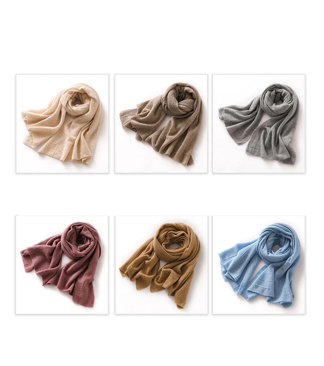 Sciarpa da donna in maglia tinta unita casual comoda sciarpa morbida