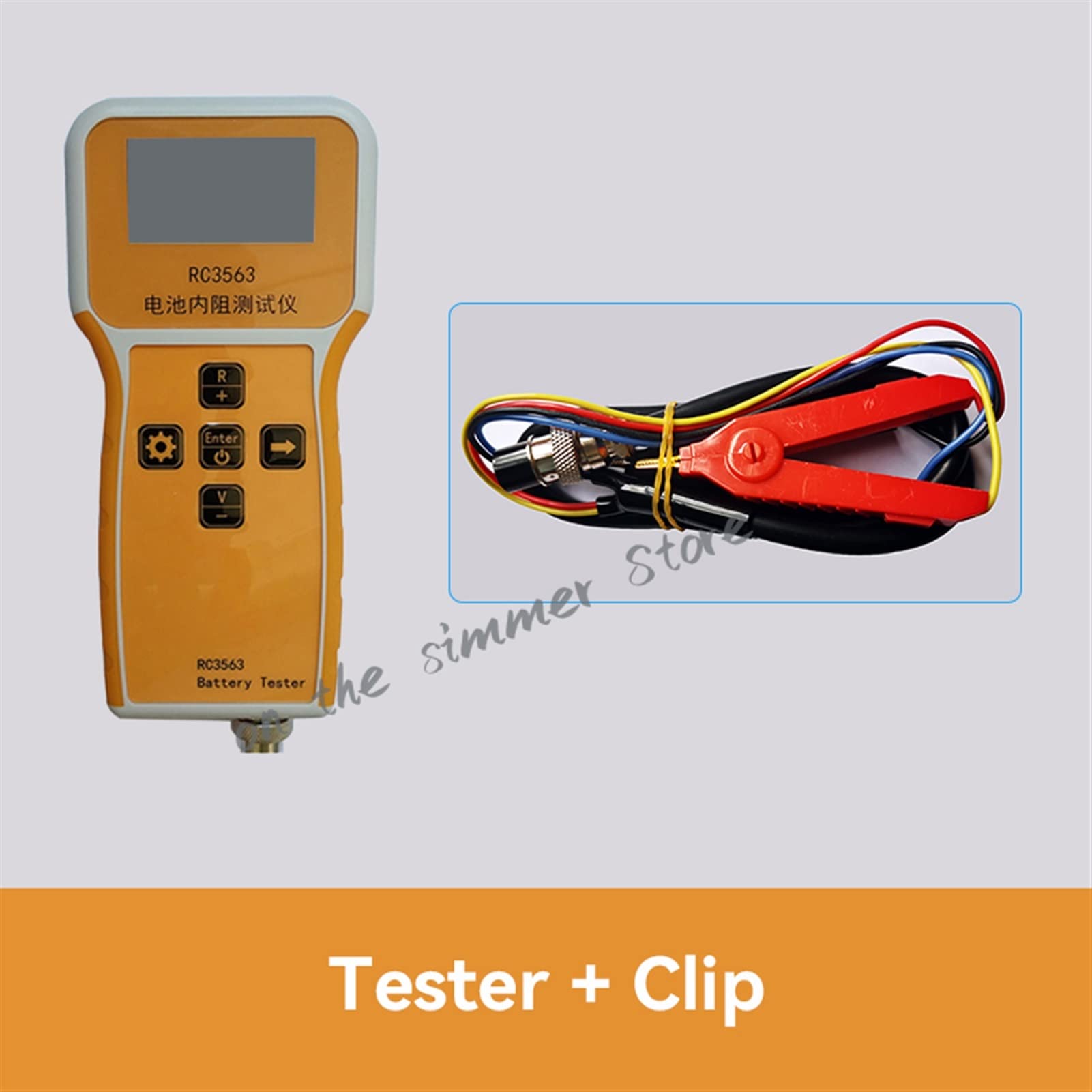 Comprobador de baterias de coche Modelo RC3563 Probador de resistencia interna de la batería verdadero de cuatro cables C.A. Clasificador de resistencia interna Litio de plomo-ácido UPS Prueba(Package
