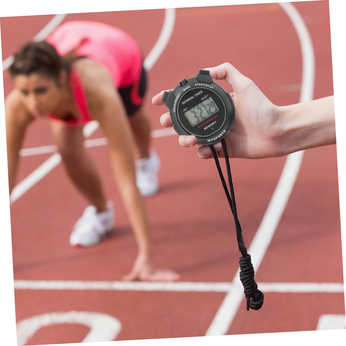 Toddmomy 4 Pezzi Cronometro Multi per Sport Timer Professionale per Corsa e Allenamento Design Ergonomico e Misurazione Intermediaria