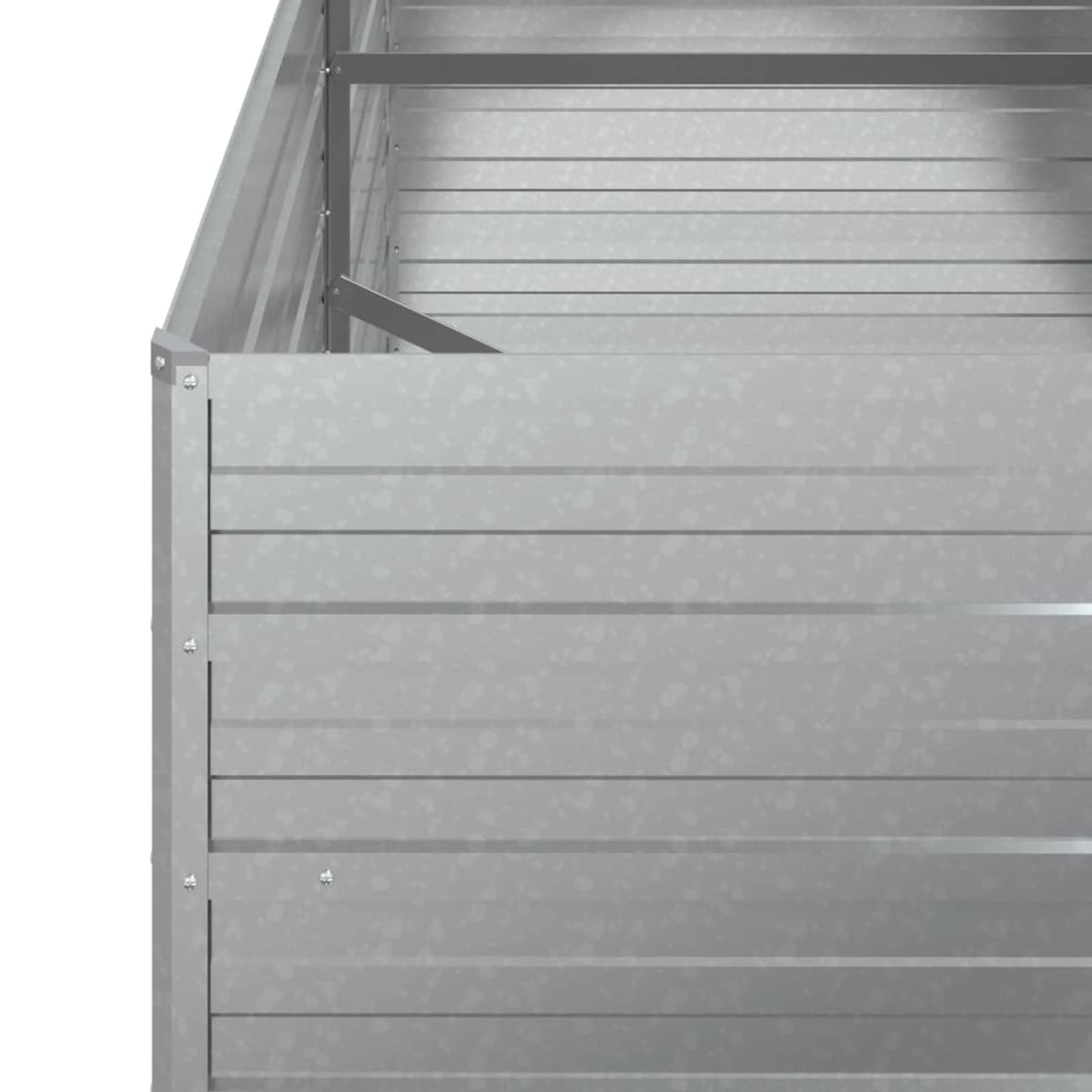 Arriate, Mesa De Cultivo, Huerto Domestico, Cultivo De Plantas Aromaticas, Arriate De Jardín, de Acero galvanizado Plateado 160x80x77 cm