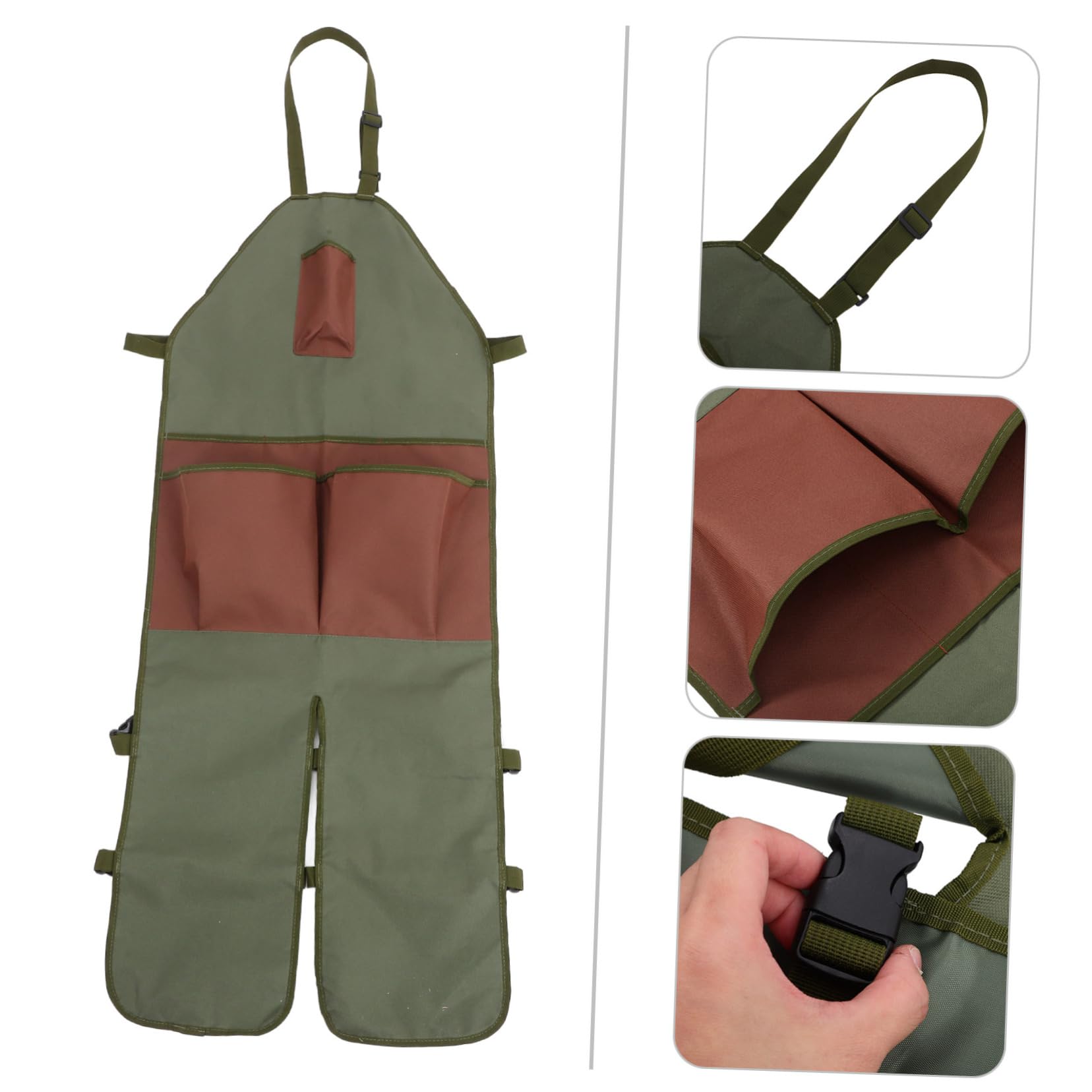 Happyyami Grembiule Giardinaggio Estensibile Oxford Con Pockets Protezione Per e Accessorio Per Potatura e
