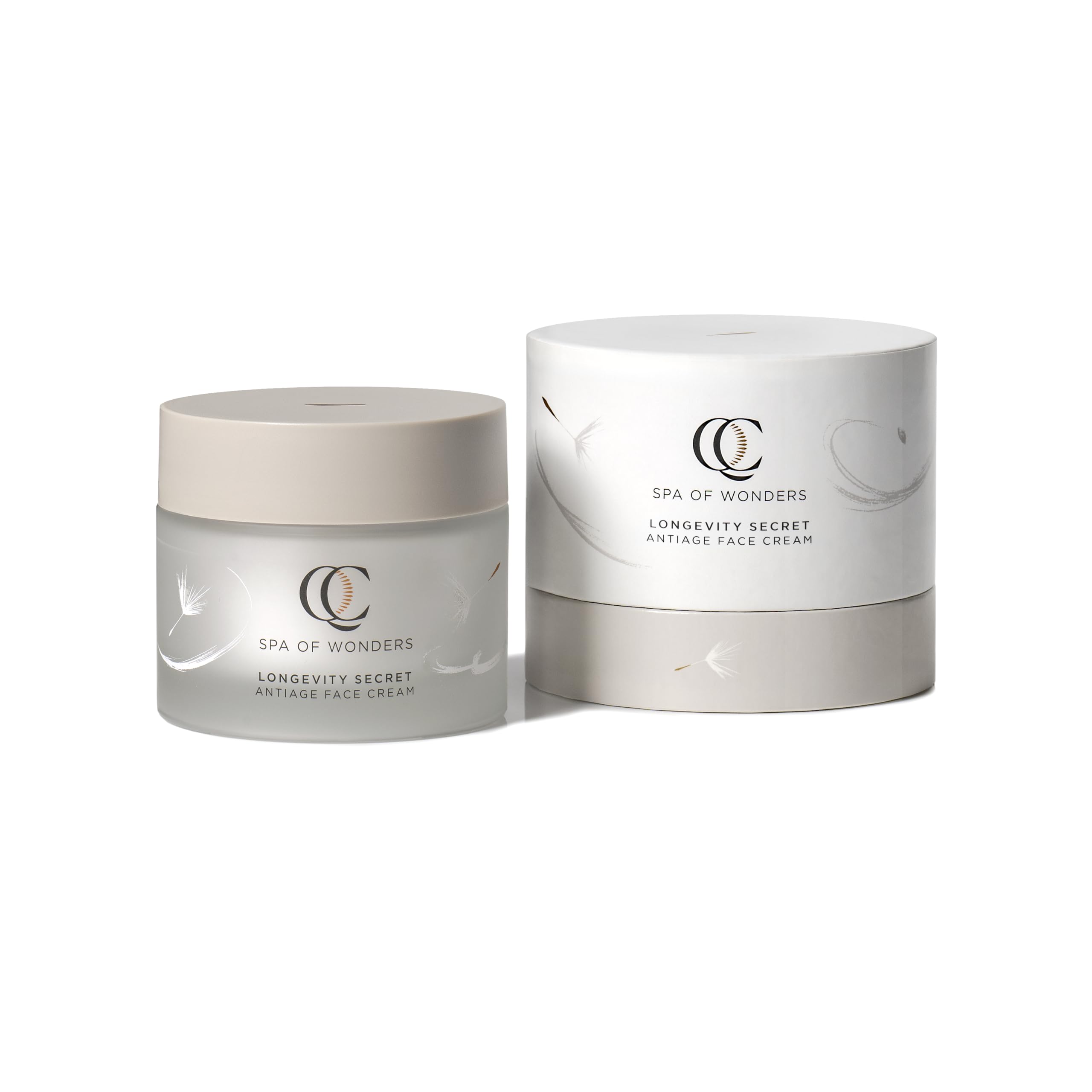 QC Longevity Secret, ANTIAGE FACE CREAM 50 ml, Crema Viso Nutriente e Rimpolpante