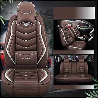 YUPROT Fundas de asiento de coche para Skoda Octavia Octavia A5 Octavia A7 Faster Spaceback excepcional Rs Yeti Felicia Fabia compatible con asiento de coche, color marrón Deluxe Edition