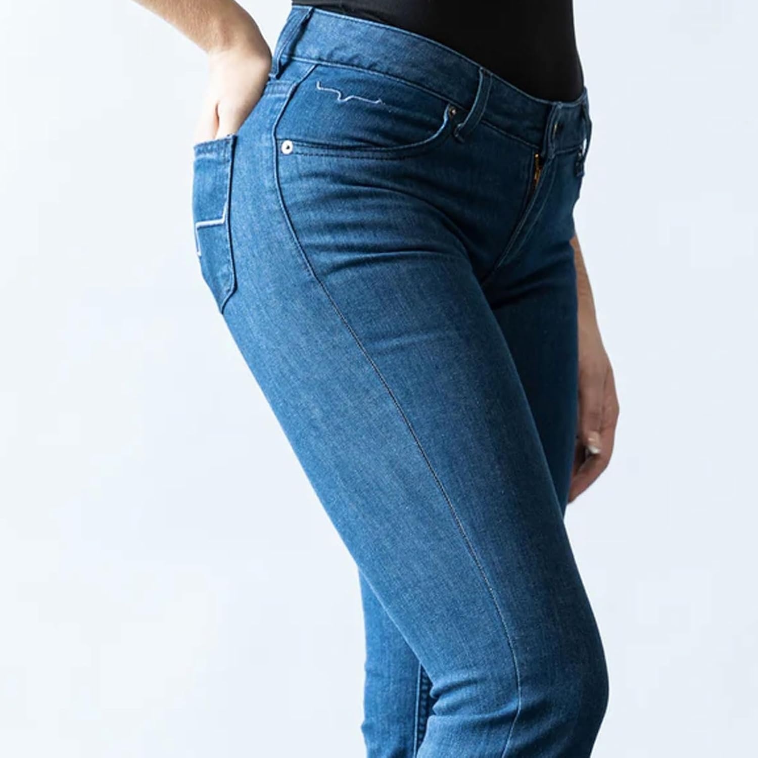 Kimes Ranch Women's Lola Casual Western Mid-Rise Wide Flare Leg Tri-Blend