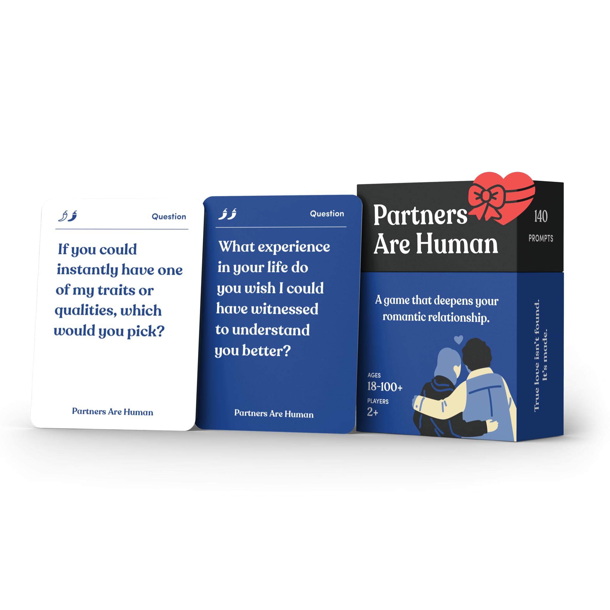 - Partners are Human | 140 Conversation Cards to Help Deepen Romantic Relationships | Card Game for Bonding & Communication | Therapy for Adults