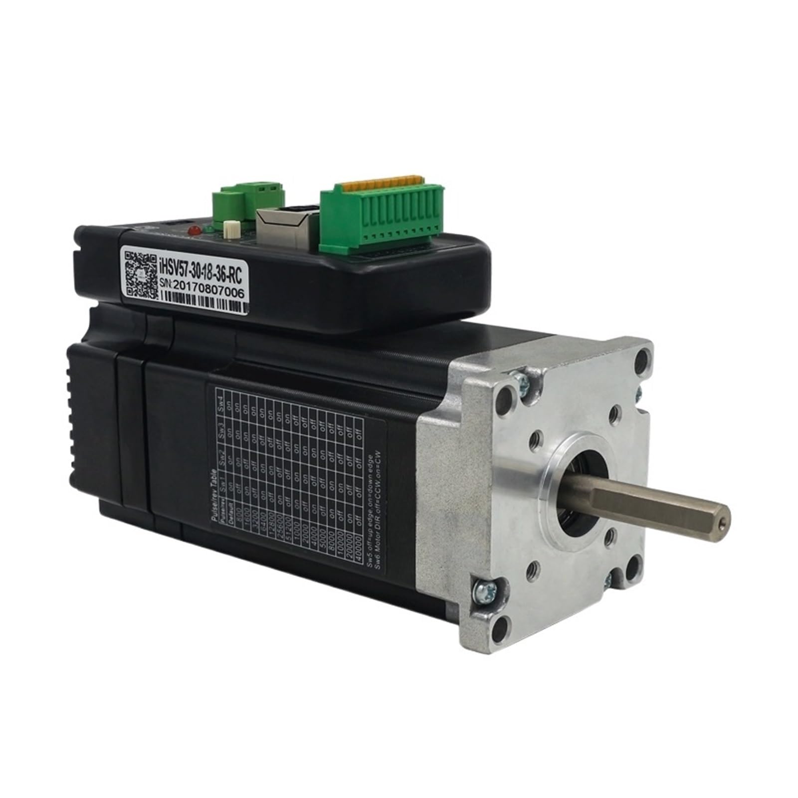 MWRFKJOB Bus 485 Communication 57 Integrated AC Servo Electronic Starter Drive Controller 0.6Nm Torque 180W/0.75A/3000RPM