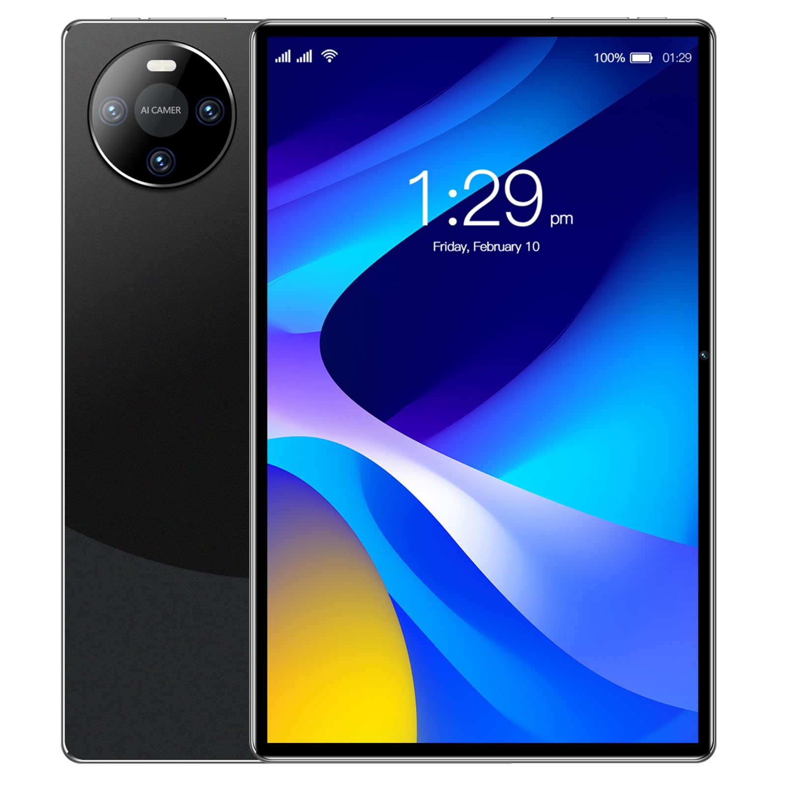Domary Tablet Tablet PC WiFi 10 Pollici 8 GB 256 GB Snapdragon 870 14 5G WiFi BT 5.0 8000 MAh con Schermo 1960 X 1200 Doppia Fotocamera per Riunioni in Ufficio a Casa (Unione Europea)