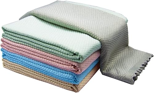 Miniatura 9 de Báscula de pescado reutilizable y fácil de limpiar, paño de limpieza a nanoescala, paquete de microfibra de 5-24 x 16 pulgadas, sin pelusas, para