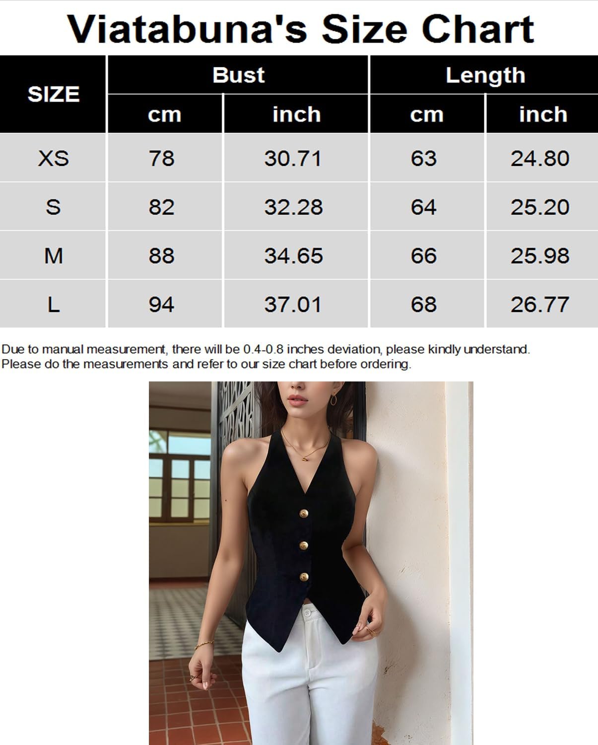 Summer Vest for Women V Neck Button Down Tie Back Sleeveless Going Out Top Sexy Backless Tank Top - Image 6