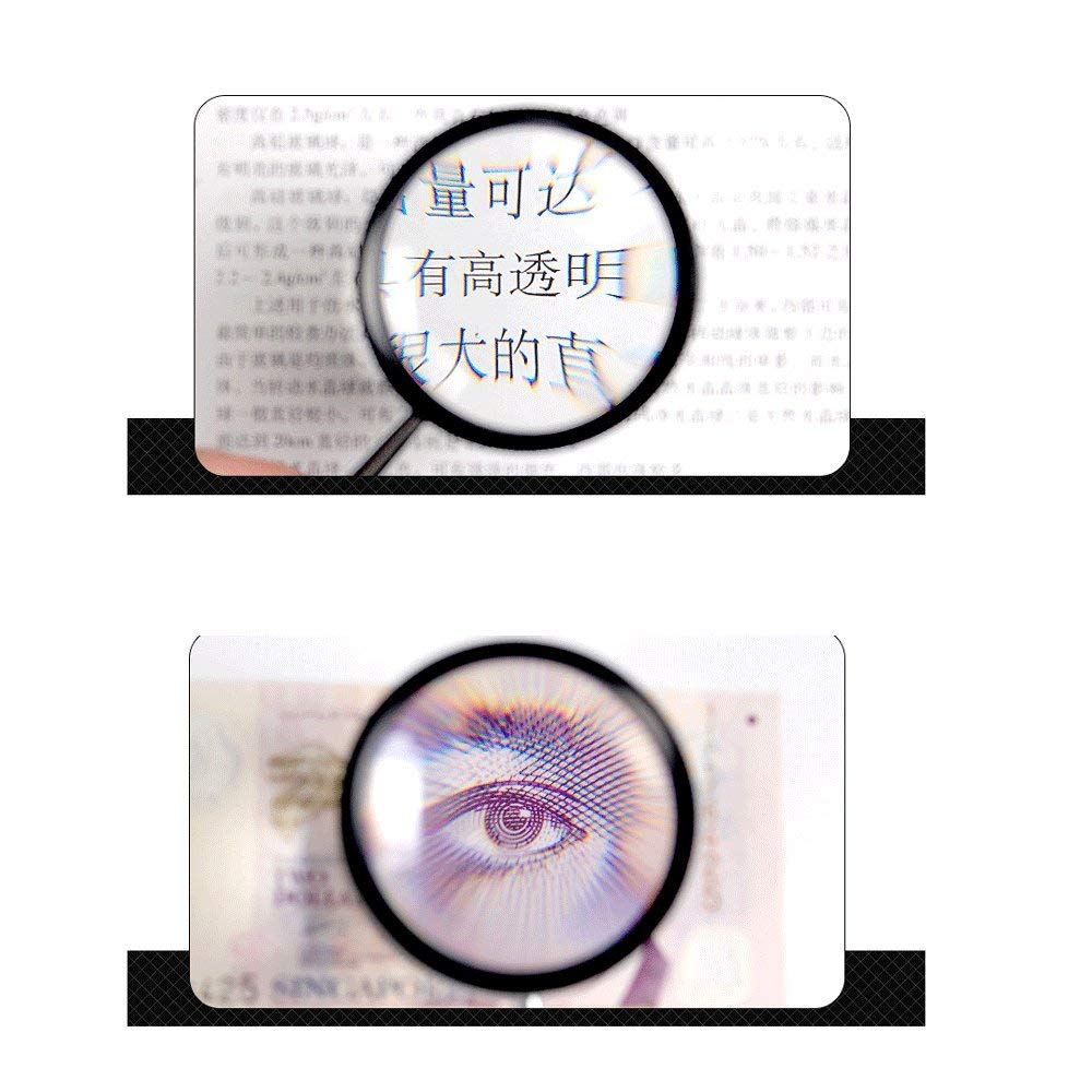 Okulary powiększające dla hobby, lupa do czytania Ręczna lupa 30-krotna Przenośna Starsze dzieci Studenci Czytający Rozpoznawanie antyków 130 mm * 55 mm * 30 mm vision