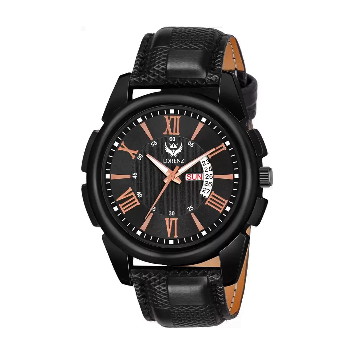 LORENZ Black Roman Dial Analogue Watch for Men & Boys | MK-4011R (B09WJ9QNPK) Amazon Price History, Amazon Price Tracker