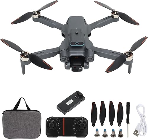 LS S1S Mini Drone HD WiFi Cámara Adultos Niños Obstáculos Evitar Obstáculos Motor sin Escobillas Quadcopter Plegable RC Avión Regalo (4K Tres