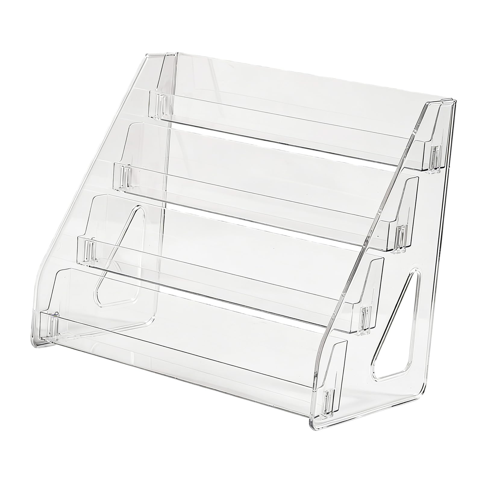 hogtnd Stackable Clear Stair Organiser for Displaying Action Figures and Small Decorative Desktop Display Planners