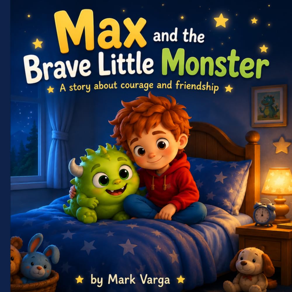 Max and the Brave Little Monster: A Bedtime Story: A Calming Bedtime Story for Kids About Friendship, Courage, and Overcoming Fear of the Dark (Ages 3-7)