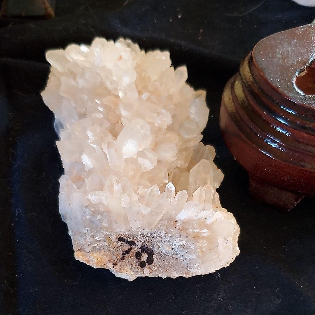 天然石　特大　水晶　クラスター　台座付き 水晶クラスター台座付き M 天然石 特大 水晶 クラスター 台座付き