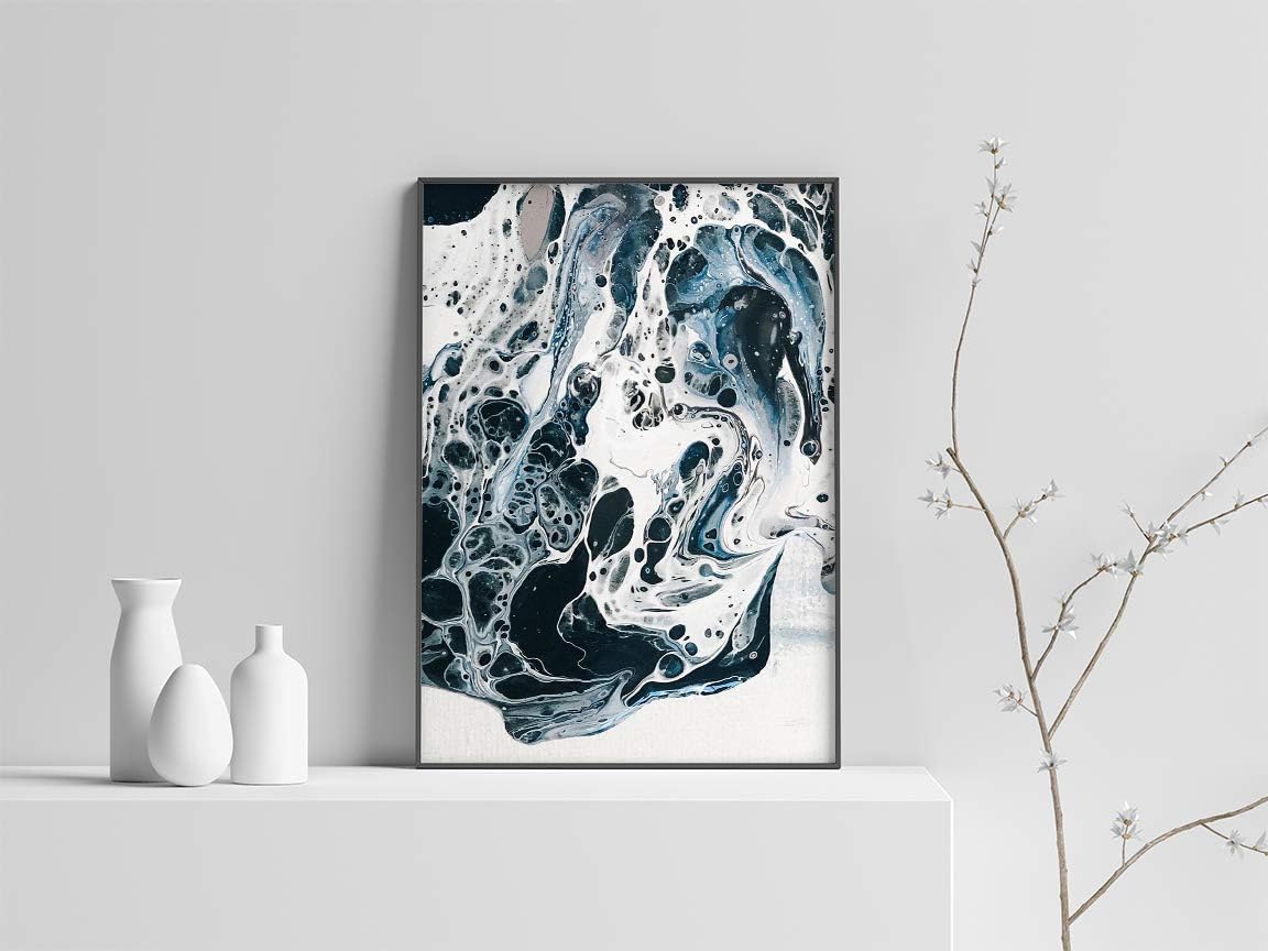 Creative Inspirations Acrylic Pouring Paint Set - Beginner Kit with 5 Pack 11x14 Canvas, 30 Assorted Colors 20ml Tubes, Thinning Medium and Gloss Varnish