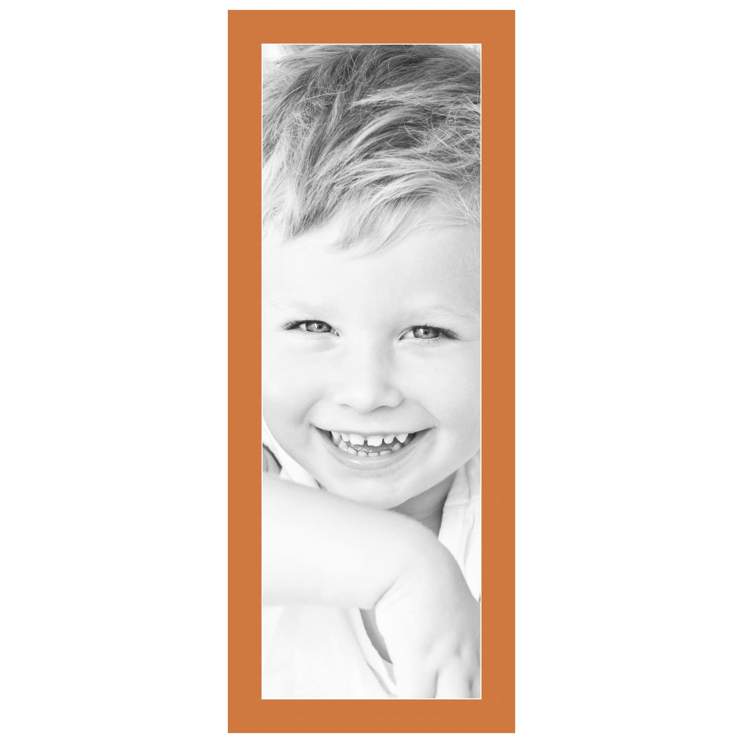 11x33 Tangerine / Octoberfest Custom Mat for Picture Frame with 7x29 opening size (Mat Only, Frame NOT Included)