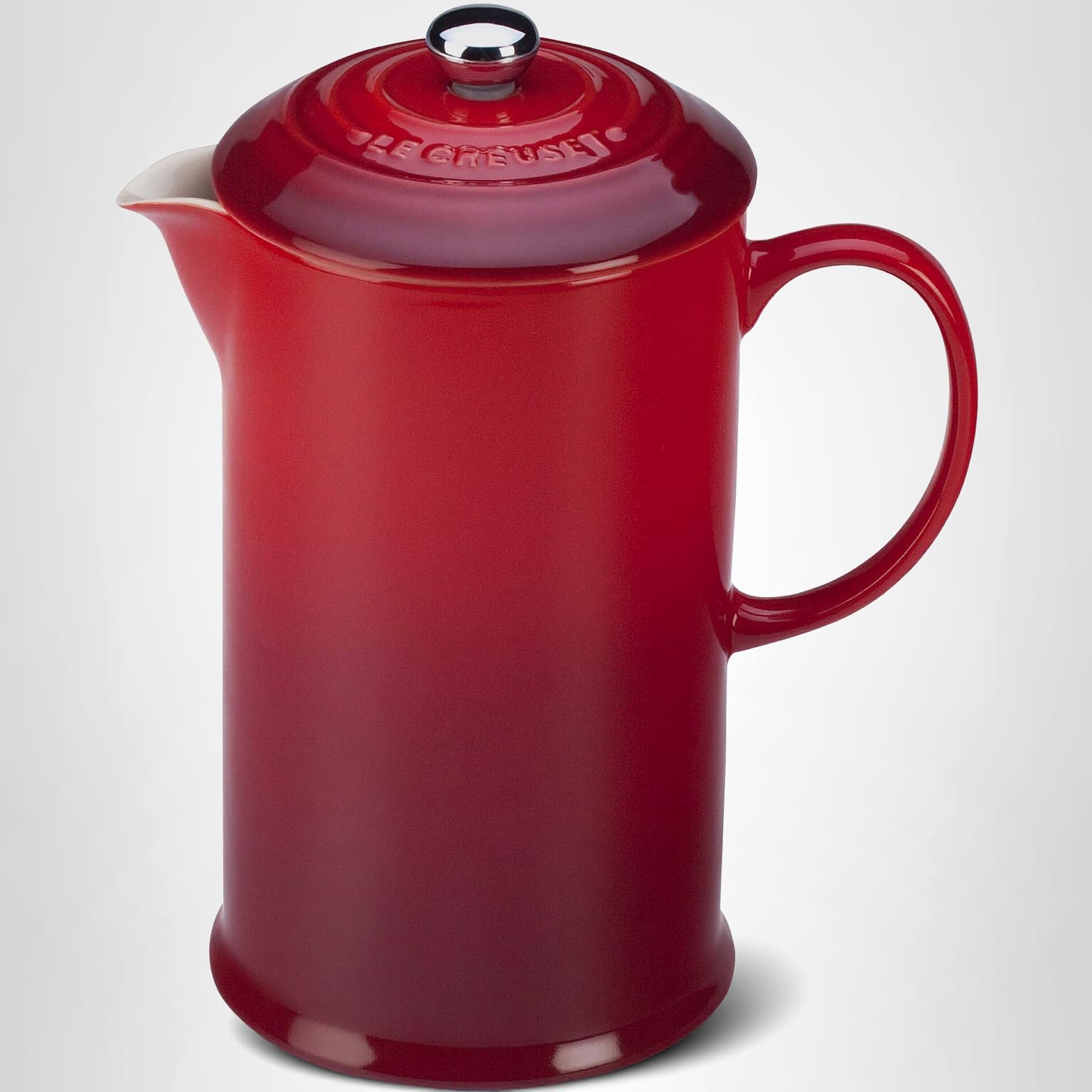Amazon.com: Le Creuset Stoneware French Press, 34 oz., Cerise