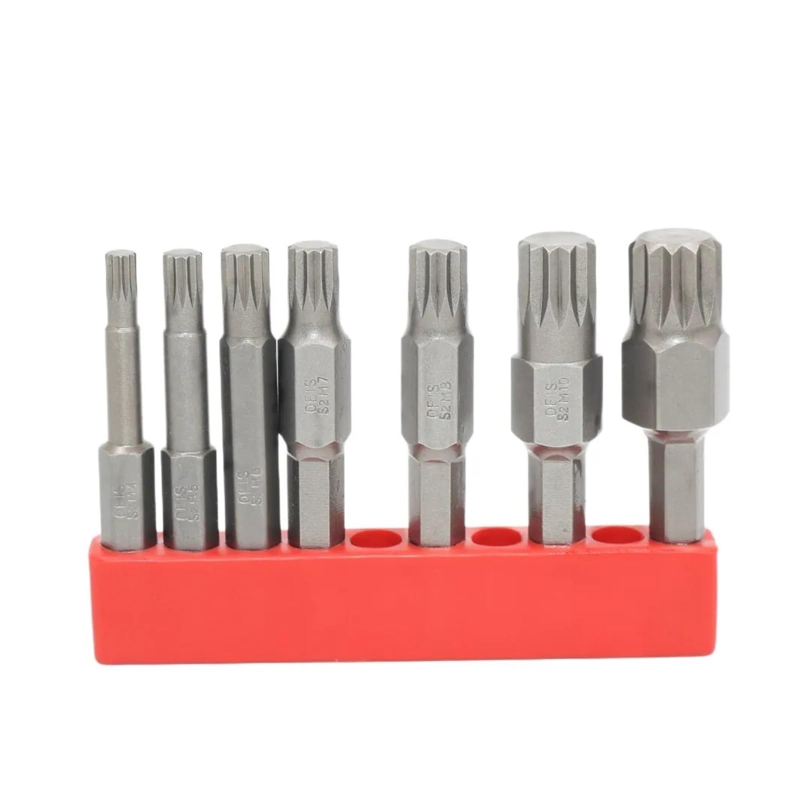 EJPPDHCO 7Pcs Spline 12 Point Torx Screwdriver Bit 1/4'' Hex Shank Wind Drill Head 50mm Screw Wrench Magnetic M4 M5 M6 M7 M8 M10 M12