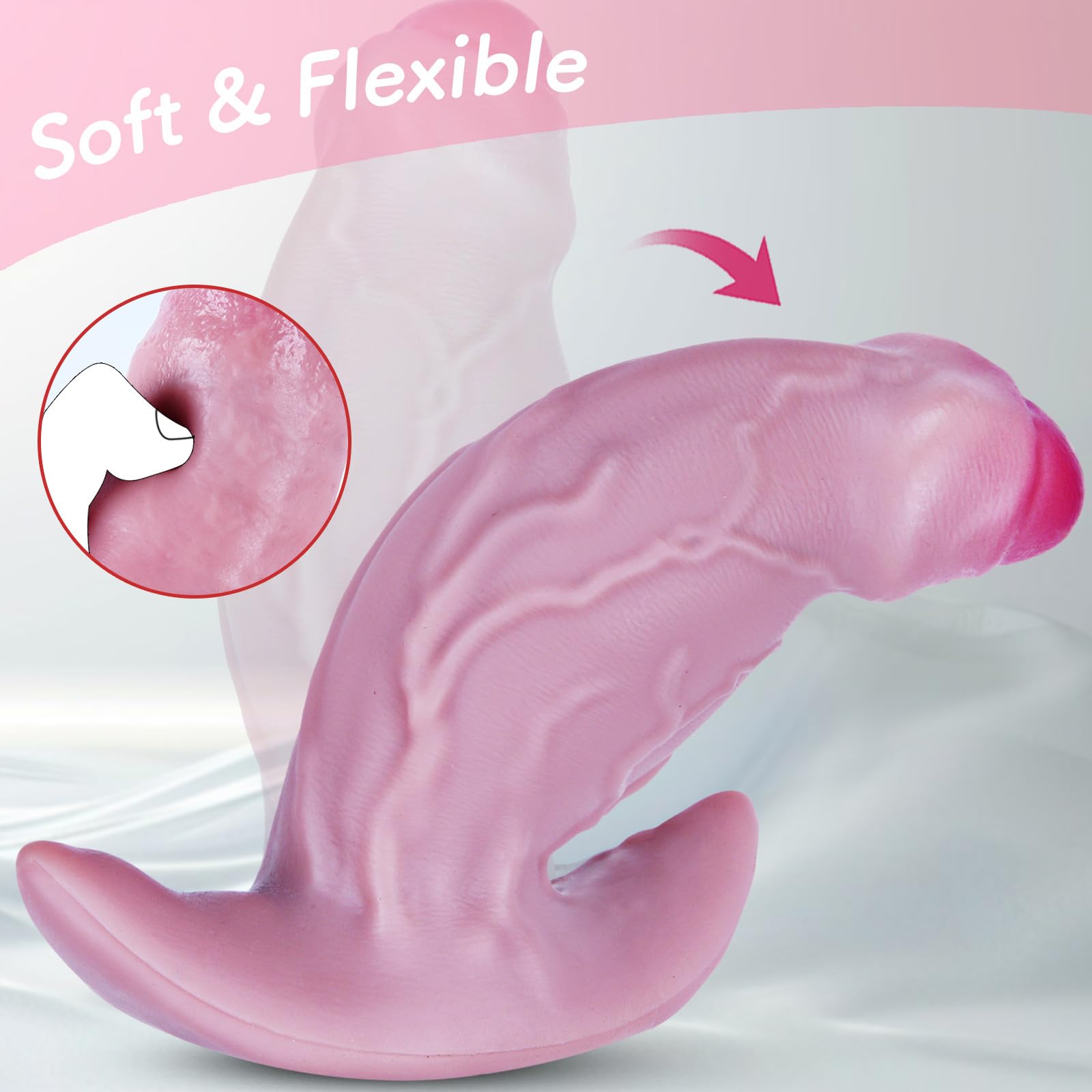 Plug anale gigante con diametro di 7,7 cm, stimolazione G-spot anale, plug anale gigante in silicone realistico da 21,5 cm con prepuzio intatto, plug anale extra grande progettato per utenti avanzati
