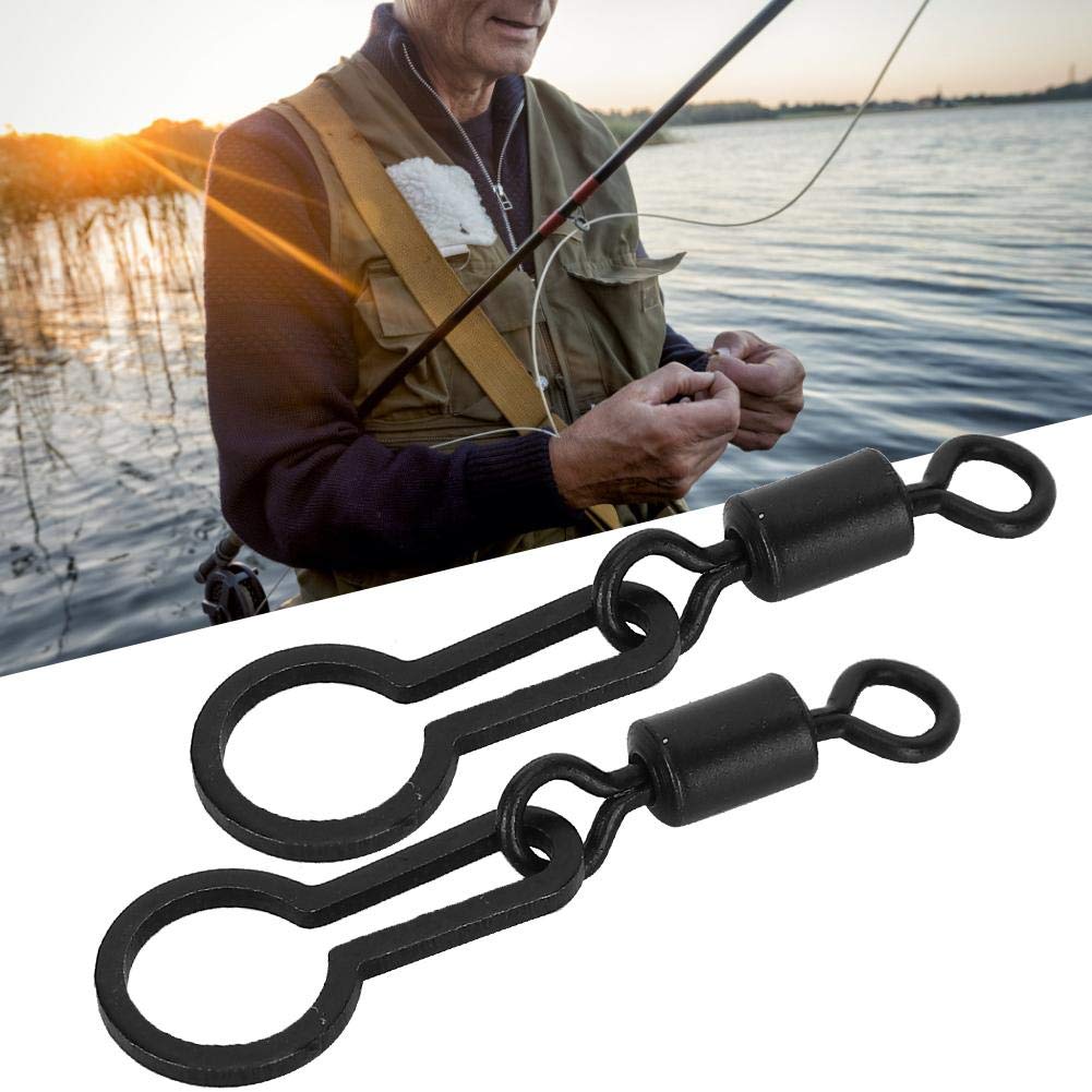 Lot De 60 émerillons De Pêche à La Carpe – 2,8 Cm En Acier Inoxydable, Avec Anneau Pour Sac PVA, Accessoires Terminal Robustes