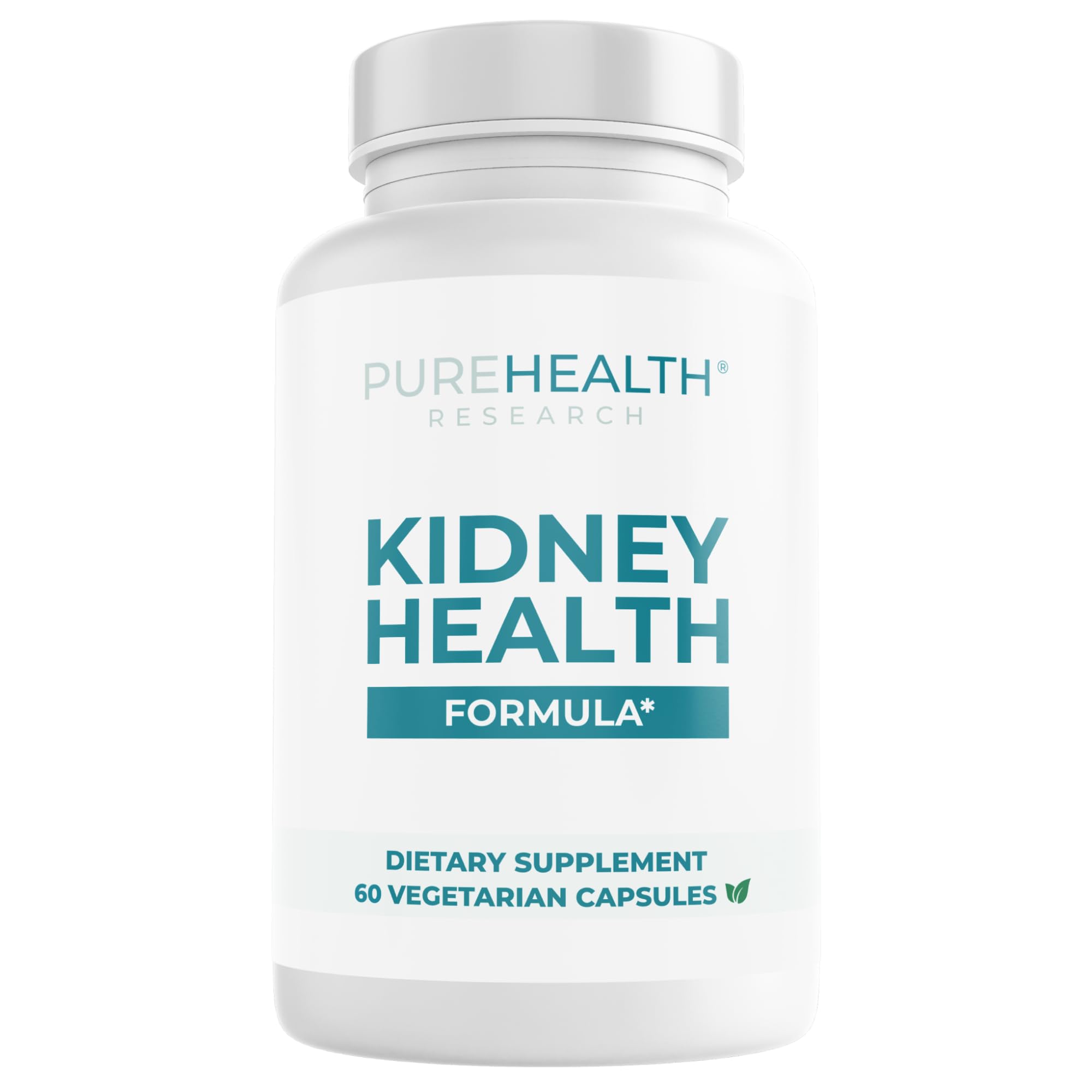 PUREHEALTH RESEARCH Kidney Health Formula - Kidney Cleanse Detox & Repair Support Supplement - with Berberine HCL, Chanca Piedra, Saffron, Grape Seed,