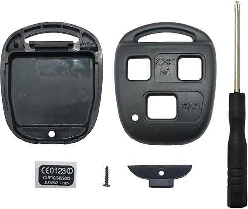 Funda de repuesto para llavero de 3 botones para Toyota Land Cruiser Prado Camry Corolla para Lexus ES GS GX is LS LX RX SC GX470 ES300 ES330 ES250